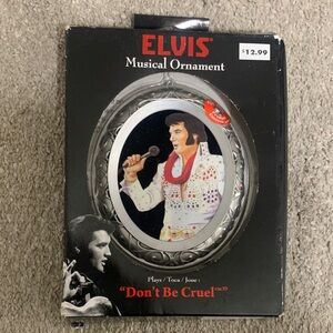 Elvis Musical Ornament with Silver Frame